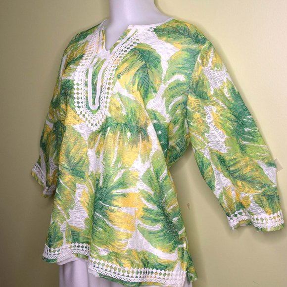 Palm Frawn  Blouse - Picture 2 of 4